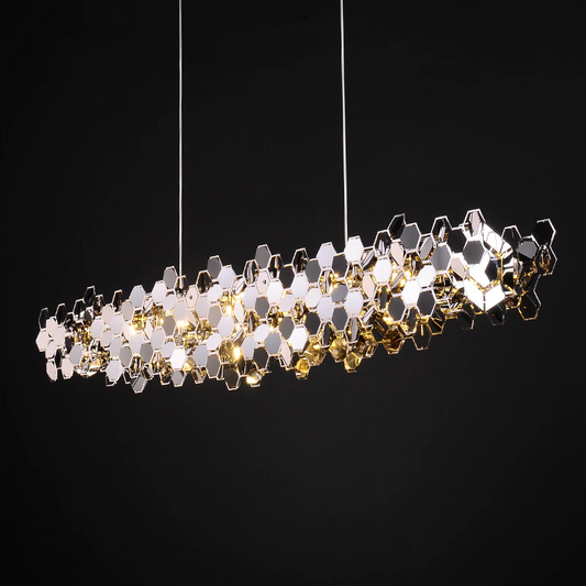 Tree Branch Modern Linear Chandelier Stainless Steel