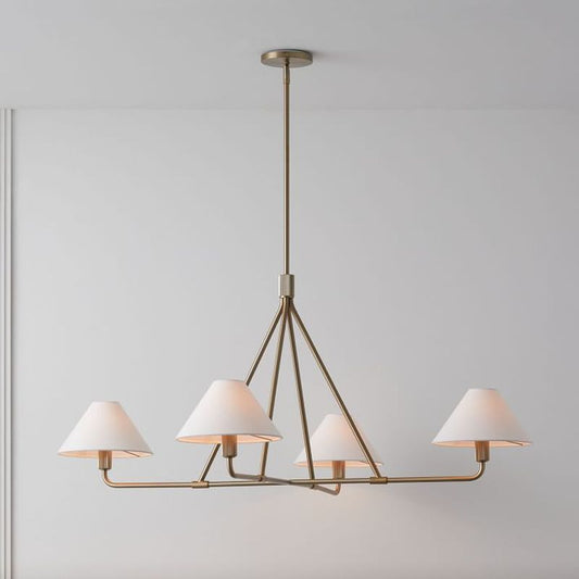 Alen White Silhouette Chandelier